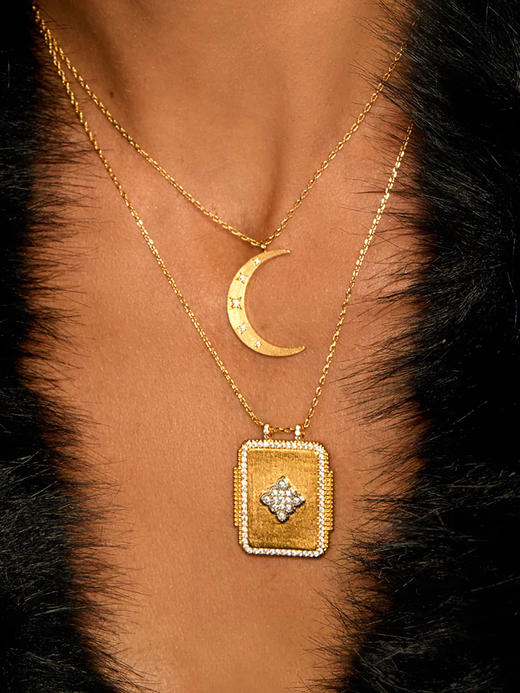 订购8周到｜MYA-BAY-STAR MOON-星月 吊坠 项链［比利时设计师］ 商品图1