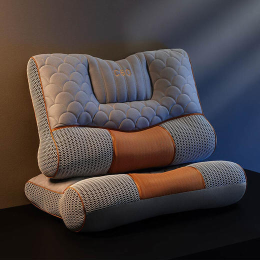 【多样屋专柜】每晚深睡智能热敷气囊护颈枕单只 中枕 60*43*6/12cm 商品图1