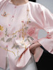 盛唐牡丹盛奢系列 |缠枝牡丹手绣真丝外套-粉色 商品缩略图3