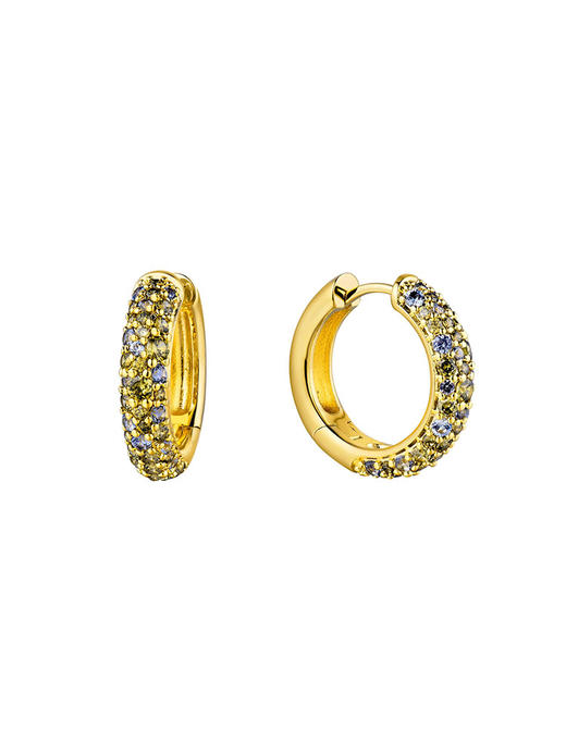 订购8周到｜MYA-BAY-GREY CHAMPAGNE-香槟灰色 锆石 耳环［比利时设计师］ 商品图0