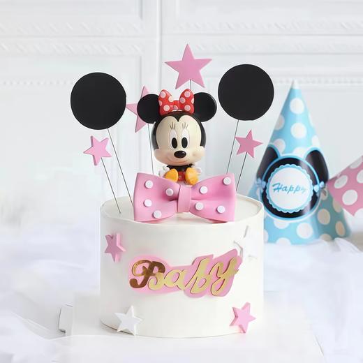 【米奇粉蝴蝶结】叮当CAKE爆款儿童蛋糕-鲜果奶油蛋糕 商品图0