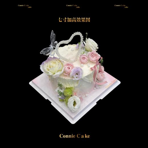💖女神专属封神款！珍珠心形鲜花蛋糕 商品图1
