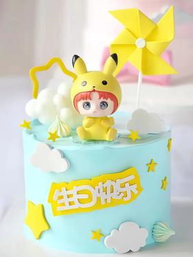 【梦幻比卡超宝宝】叮当CAKE爆款儿童蛋糕-鲜果奶油蛋糕