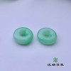 派瑞翡翠 翡翠平安扣耳饰 糯种 满绿 商品缩略图1