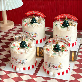 圣诞4 英寸蛋糕