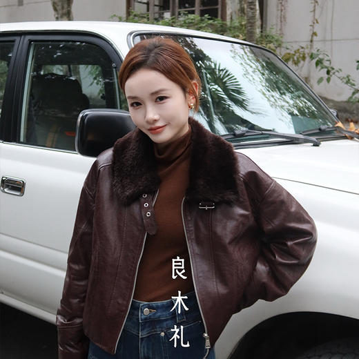 【特价不退换】【预售7天】良木礼绵羊皮鹅绒外套（D251102770） 商品图0