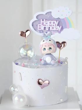 【梦幻星黛兔宝宝2】叮当CAKE爆款儿童蛋糕-鲜果奶油蛋糕