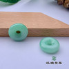 派瑞翡翠 翡翠平安扣耳饰 糯种 满绿 商品缩略图3