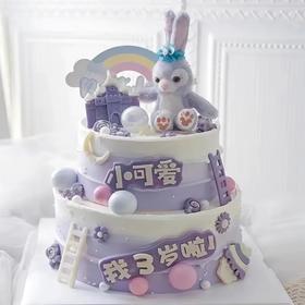 【双层星黛兔宝宝】叮当CAKE爆款儿童蛋糕-鲜果奶油蛋糕
