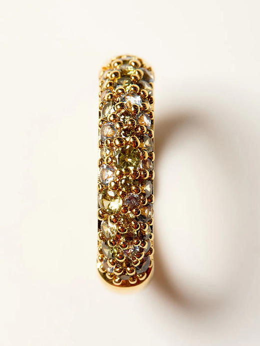 订购8周到｜MYA-BAY-GREY CHAMPAGNE-香槟灰色 锆石 耳环［比利时设计师］ 商品图1