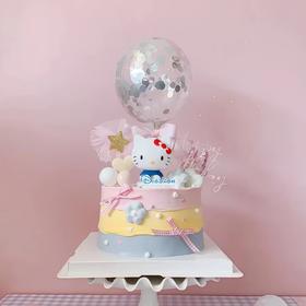 【Kitty气球】叮当CAKE爆款儿童蛋糕-鲜果奶油蛋糕