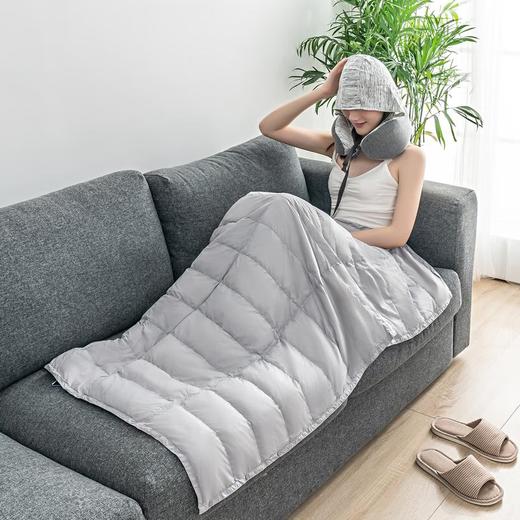 【多样屋专柜】每晚深睡多功能鹅绒披毯加厚保暖款80*140cm 商品图2