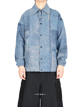 FDMTL | 牛仔刺子绣教练夹克