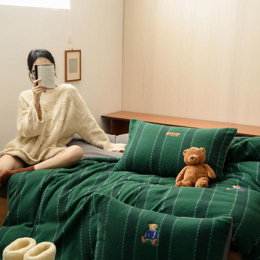 自然醒仿生羊咩绒布丁小熊四件套MT 商品图3