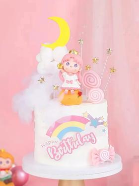 【星愿小公主】叮当CAKE爆款儿童蛋糕-鲜果奶油蛋糕