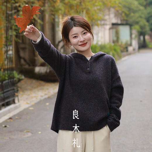 【预售7天】良木礼山羊绒连帽上衣（D251102232F） 商品图0