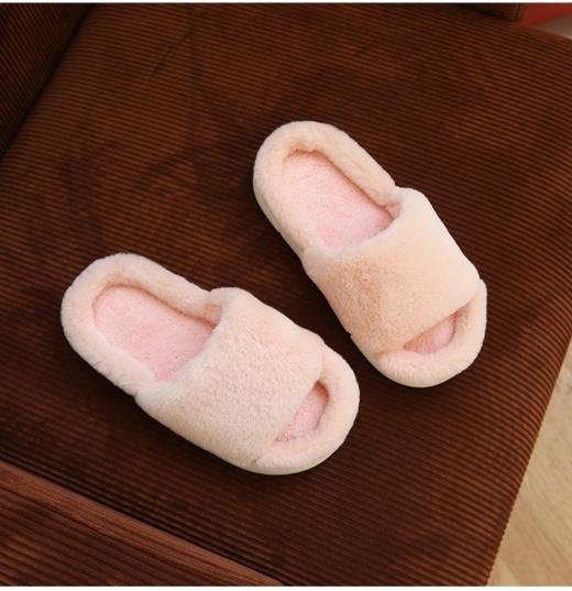 【专柜多样屋】云仙毛毛拖鞋冬季保暖拖粉色 商品图0