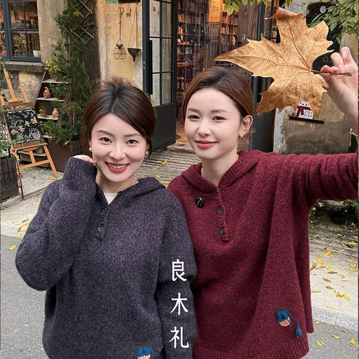 【预售7天】良木礼山羊绒连帽上衣（D251102232F） 商品图1