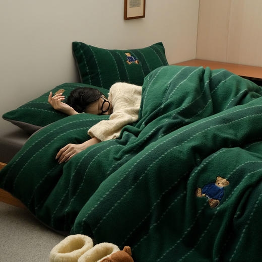 自然醒仿生羊咩绒布丁小熊四件套MT 商品图6