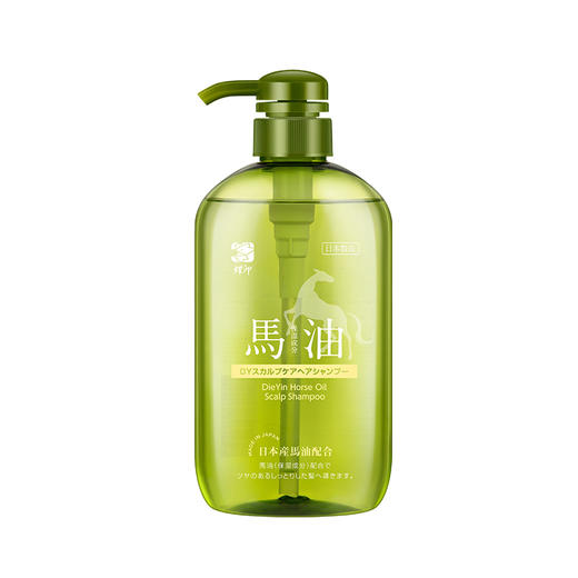 日本进口蝶印马油保湿护理洗发水600mL 商品图3