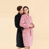 【专柜多样屋】雪柔双面法兰绒家居袍浴袍睡袍幻影黑/玫瑰粉L 商品缩略图2