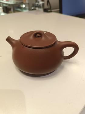 智慧底槽清紫泥景舟石瓢壶200ml段泥横刻子冶壶200ml