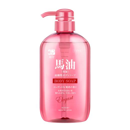 日本进口蝶印马油珍珠精华沐浴露600mL 商品图5