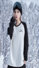 ISEEMIGGA雪服黑白拼接卫衣 商品缩略图0
