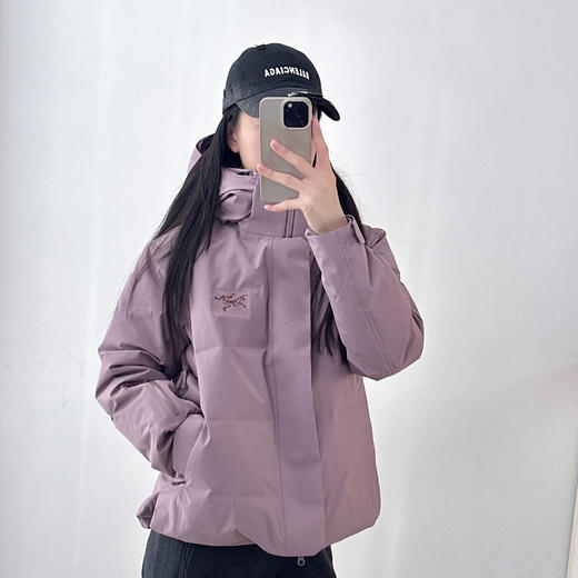 羽绒服女冲锋衣保暖加厚压胶短款滑雪服登山外套女 商品图1