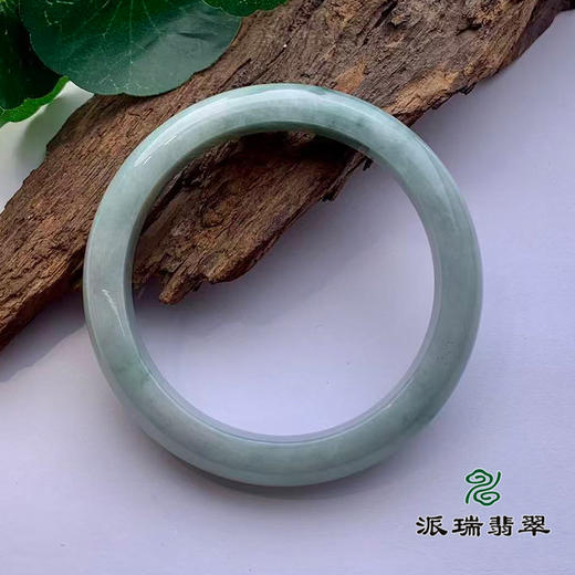 派瑞翡翠 翡翠手镯 糯种 飘花 商品图2