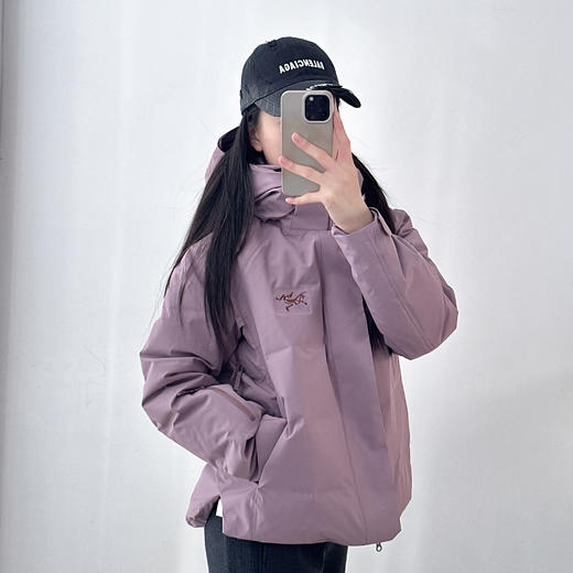 羽绒服女冲锋衣保暖加厚压胶短款滑雪服登山外套女 商品图2