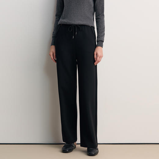 EITIE爱特爱松紧腰头直筒版型通勤时尚百搭裤子8505203 商品图4