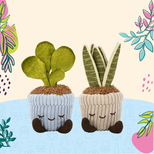 Jazwares 毛绒盆栽系列玩偶娃娃毛绒玩具 商品图5