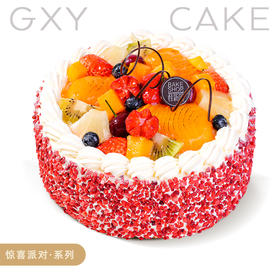 【邂逅果语】鲜果意趣系列生日蛋糕—时令水果生日蛋糕，夹层口味升级，细腻香甜