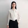 EITIE爱特爱经典法式撞料纱料飘带设计时尚优雅衬衣8509208 商品缩略图3