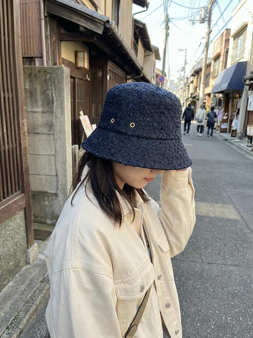 北京仓｜CA4LA-TWEED HAT 6-粗花呢 渔夫帽（海军蓝色）［日本设计师］ 商品图0