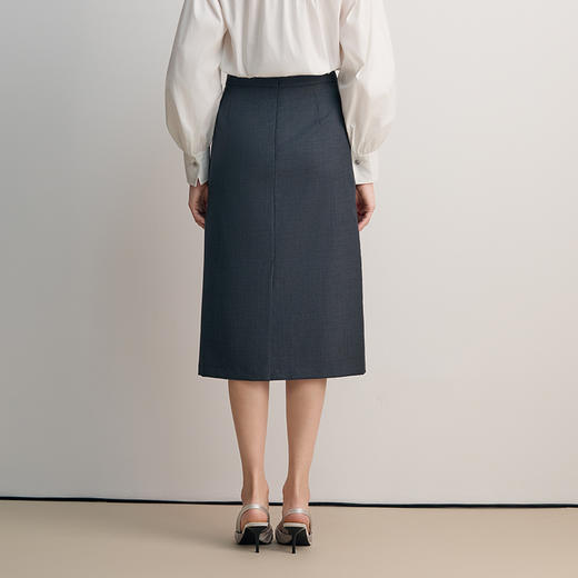 EITIE爱特爱高腰通勤时尚小A西装半裙8506202 商品图5