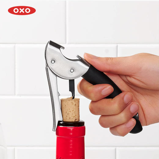 OXO 奥秀不锈钢双杆开瓶器OGGC3110200 商品图0