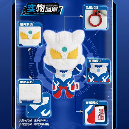 卡游 奥特曼·光之回响2025系列毛绒挂件 商品图3