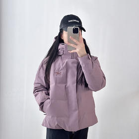 羽绒服女冲锋衣保暖加厚压胶短款滑雪服登山外套女