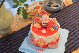 喜乐安康/祝寿款·草莓奶油蛋糕（可备注少糖）
