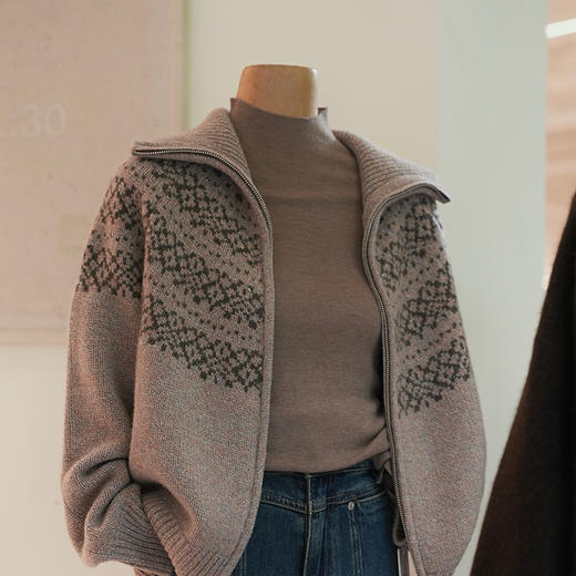 【预售7天】良木礼山羊绒开衫（D251102707F） 商品图1