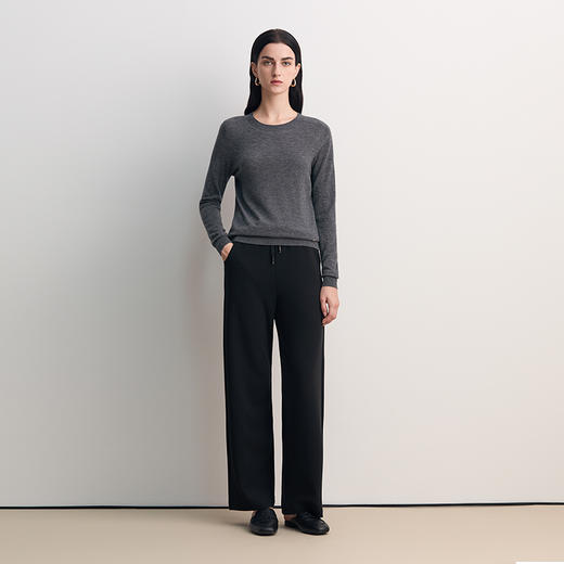 EITIE爱特爱100%绵羊毛面料柔软保暖修身显瘦针织衫8501205 商品图1