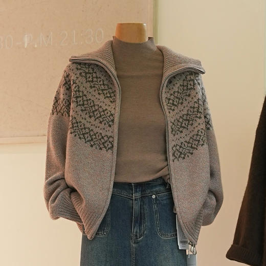 【预售7天】良木礼山羊绒开衫（D251102707F） 商品图0