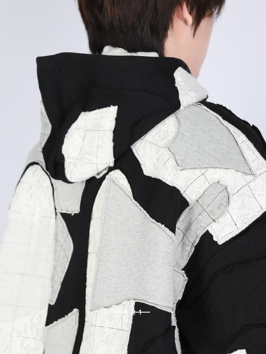 Who decides war | 拼贴布片连帽套头衫 商品图4