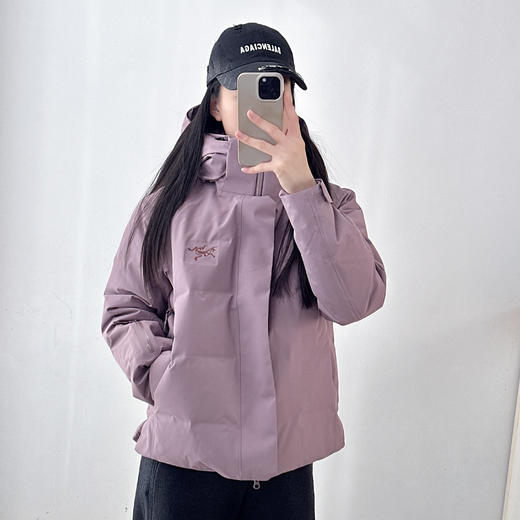 羽绒服女冲锋衣保暖加厚压胶短款滑雪服登山外套女 商品图4