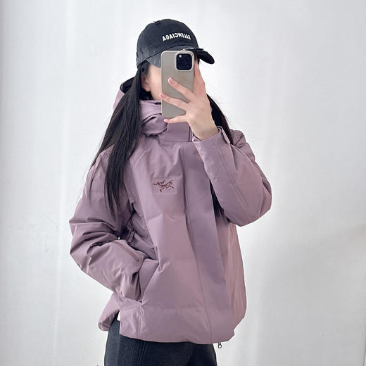 羽绒服女冲锋衣保暖加厚压胶短款滑雪服登山外套女 商品图3