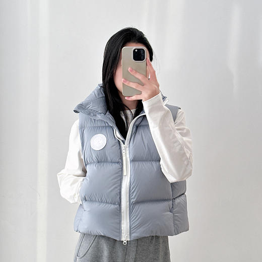女士白标羽绒马甲大鹅羽绒服马甲 商品图3