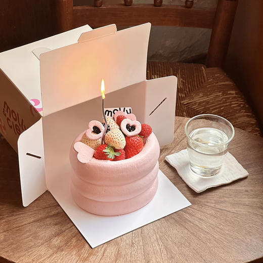 【草莓吨吨桶】草莓抹茶红丝绒莓果奶油蛋糕 商品图1