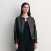 EITIE爱特爱短款圆领夹克设计收腰下摆摩登时尚减龄皮衣8593201 商品缩略图3